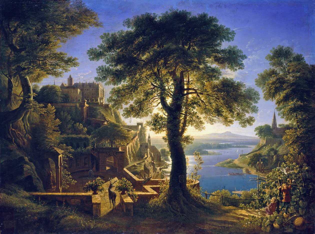 Linna virran varrella tekijältä Karl Friedrich Schinkel