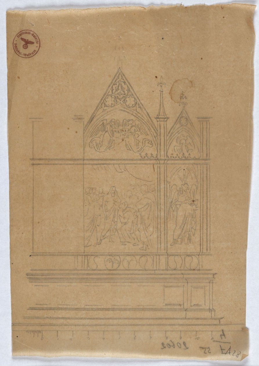 Studie zu einem gotischen Altar tekijältä Karl Friedrich Schinkel