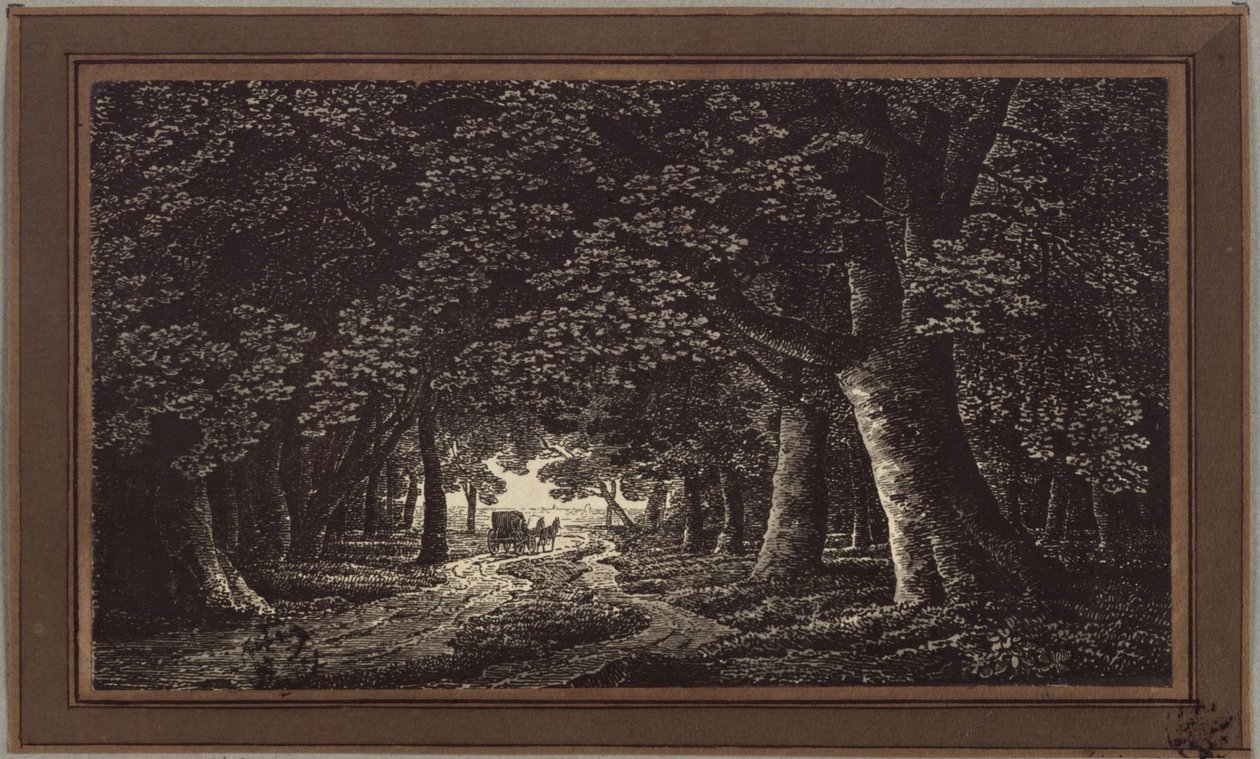 Metsätie ja vaunut tekijältä Karl Friedrich Schinkel