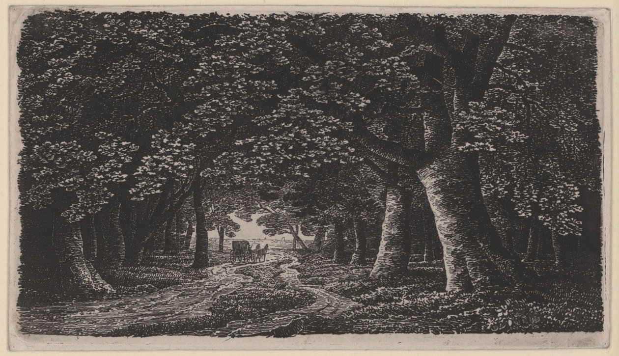 Metsätie ja vaunut tekijältä Karl Friedrich Schinkel
