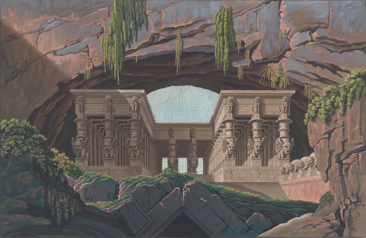 Temppeli kivien keskellä, 1847-49. tekijältä Karl Friedrich Thiele