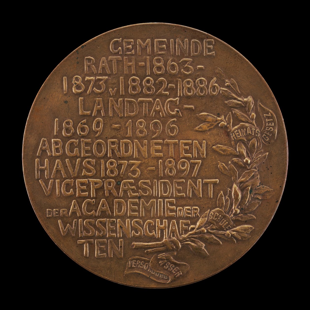 Kirjoitus [kääntöpuoli], 1897. tekijältä Karl Gindra