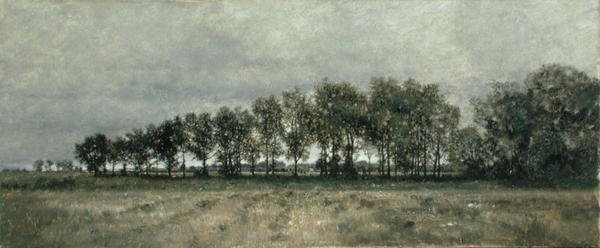 On the Edge of the Wood (öljy kankaalle) tekijältä Karl Heffner