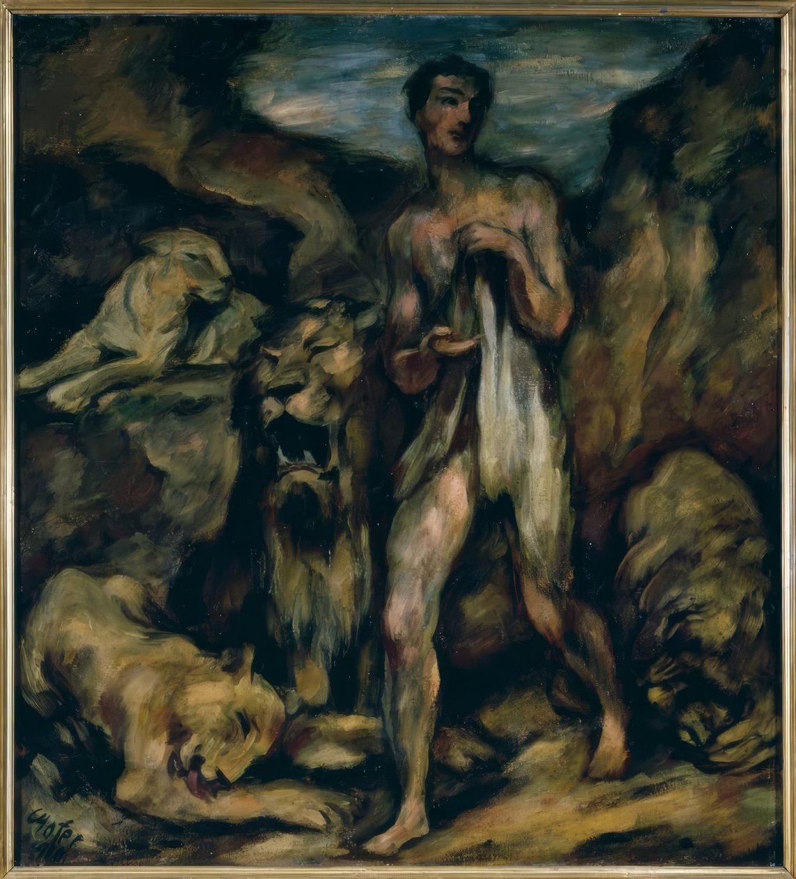 Daniel leijonien kuopassa tekijältä Karl Hofer