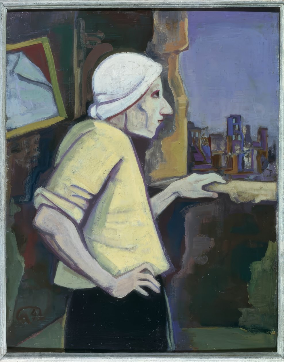 Nainen ikkunassa tekijältä Karl Hofer