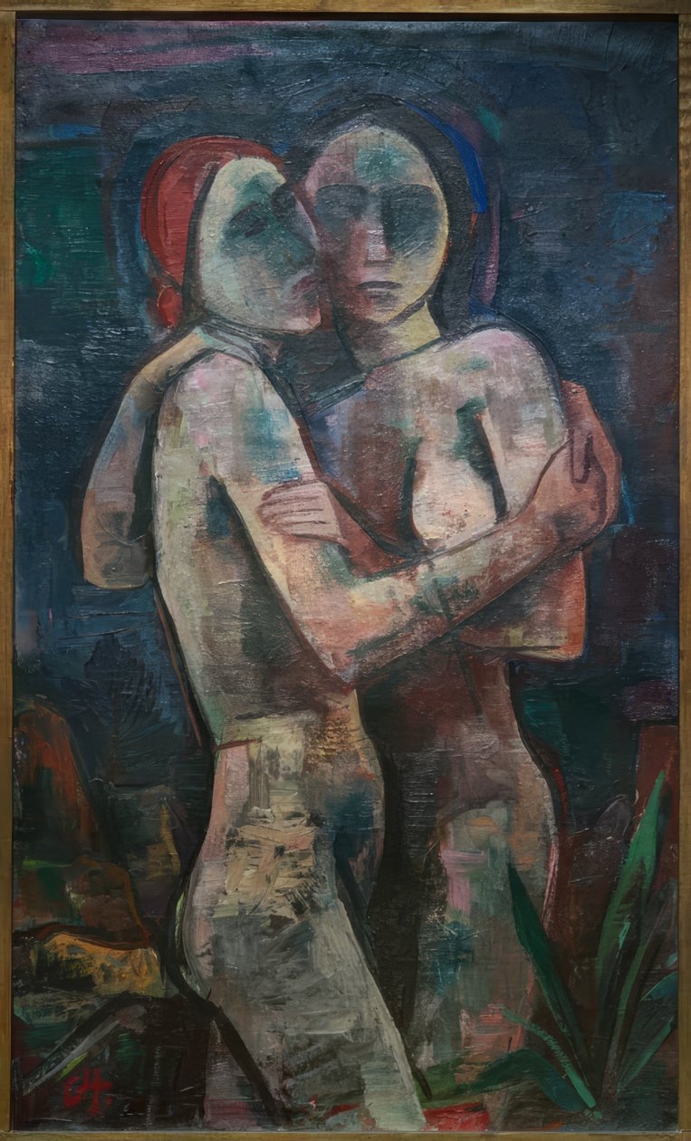 Kaksi tyttöä tekijältä Karl Hofer