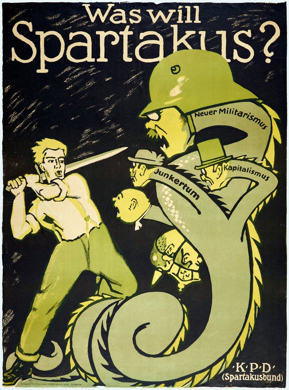 Saksan vallankumous 1918-1919 Spartakusliitto (Spartakusbund) tekijältä Karl Jakob Hirsch