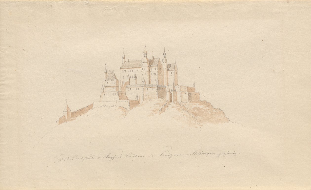 Castle Landstuhl b. Kaisers, Lautern, prinssit v. Sickingenin takia tekijältä Karl Julius Von Leypold
