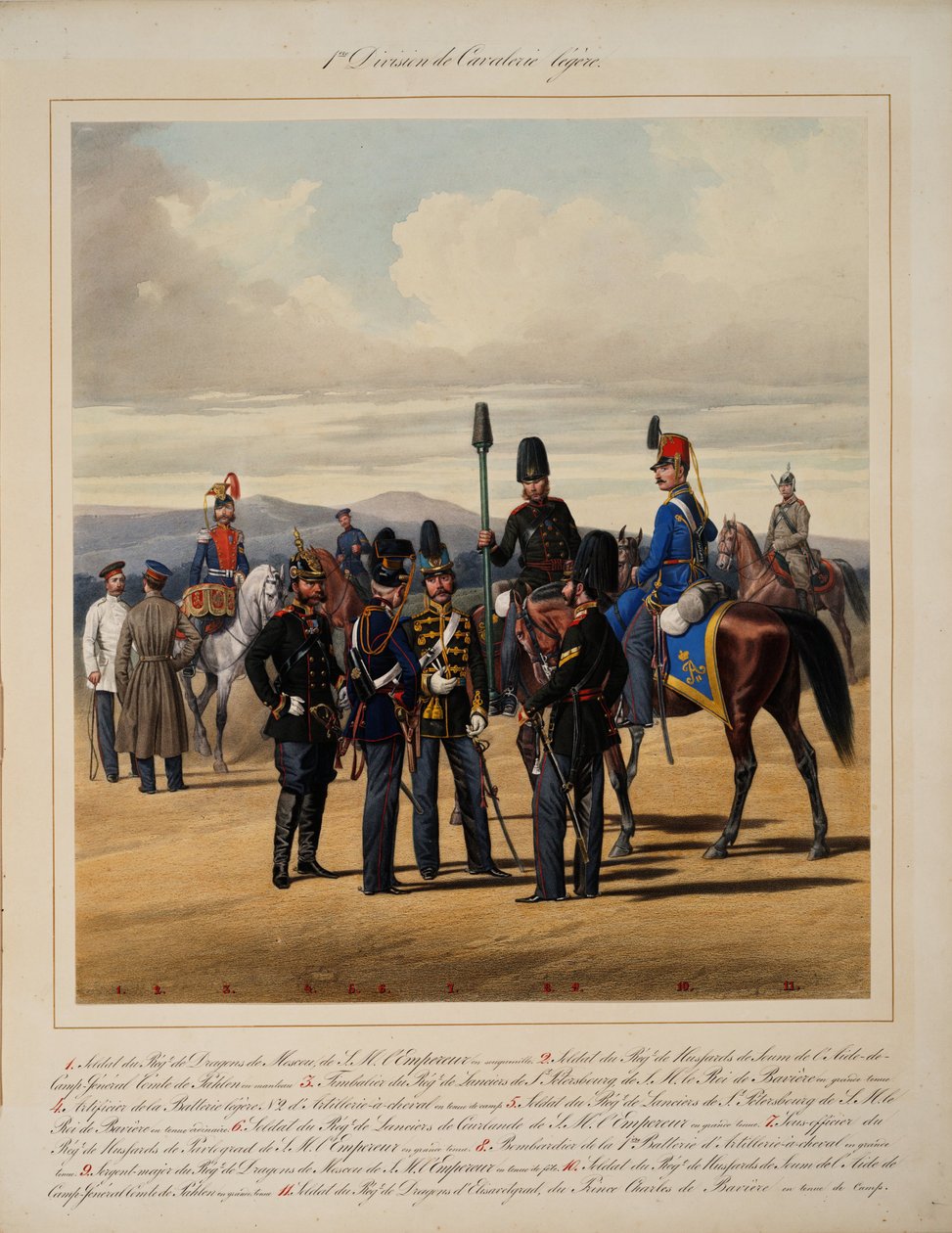 Ensimmäinen kevytratsuväkidivisioona, 1867 tekijältä Karl Karlovich Piratsky