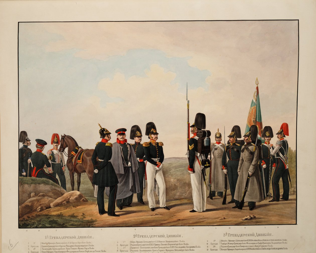 Venäjän 1., 2. ja 3. Grenadier-divisioonat, 1845-1855 tekijältä Karl Karlovich Piratsky
