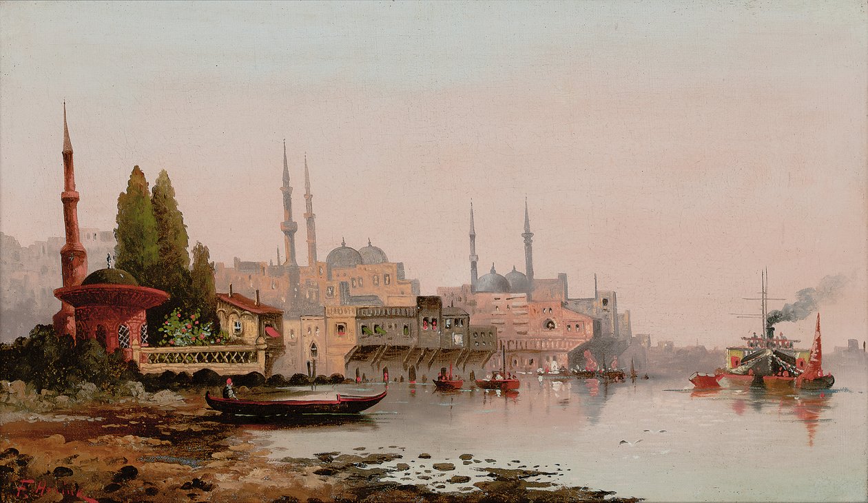 Beirut, n. 1890 (öljy kankaalle) tekijältä Karl Kauffman