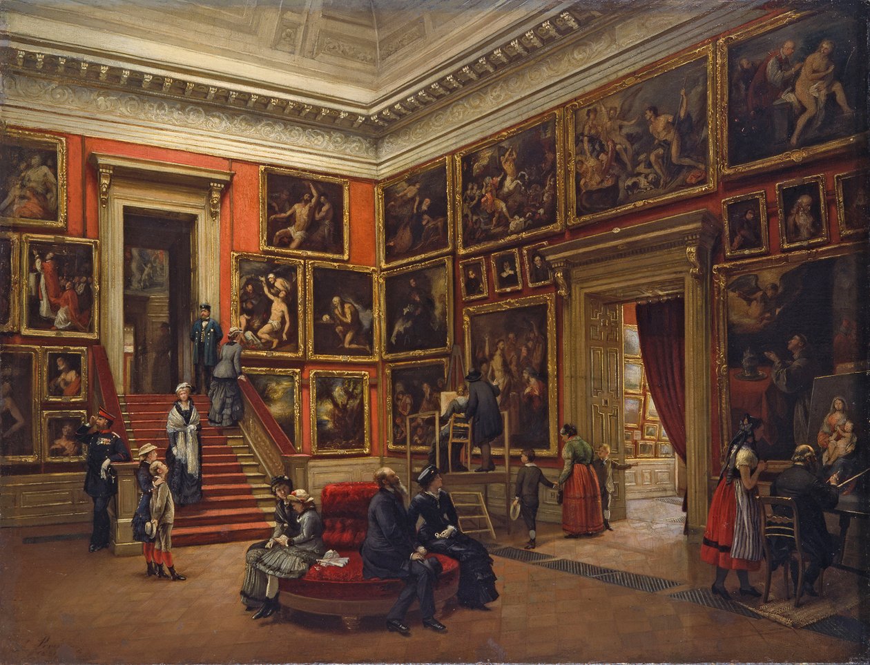 Dresdenin galleriassa 1881. tekijältä Karl Louis Preusser