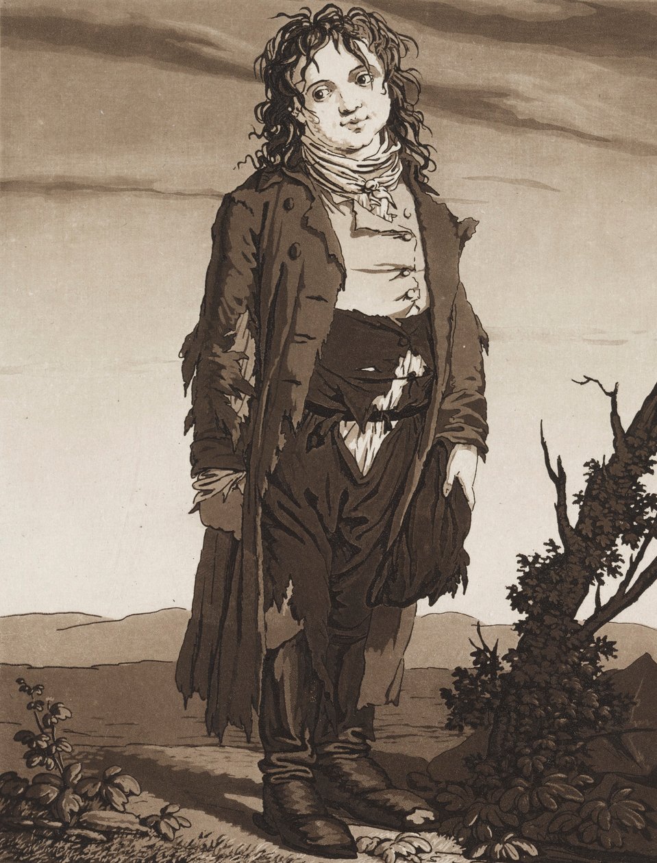 Nuoret kerjäläiset, n. 1800. tekijältä Karl Ludwig Bernhard Buchhorn