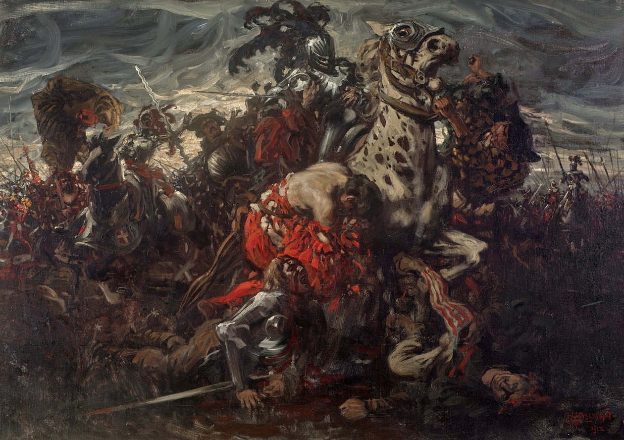 Pavian taistelu, 1912. tekijältä Karl Ludwig Hassmann