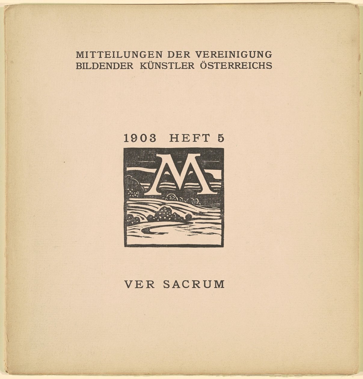 Ver Sacrum [6. vuosi, numero 5, maaliskuu 1903] tekijältä Karl Muller