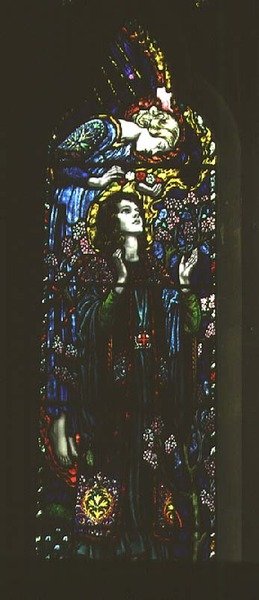 St. Ceciliaa kuvaava ikkuna tekijältä Karl Parsons