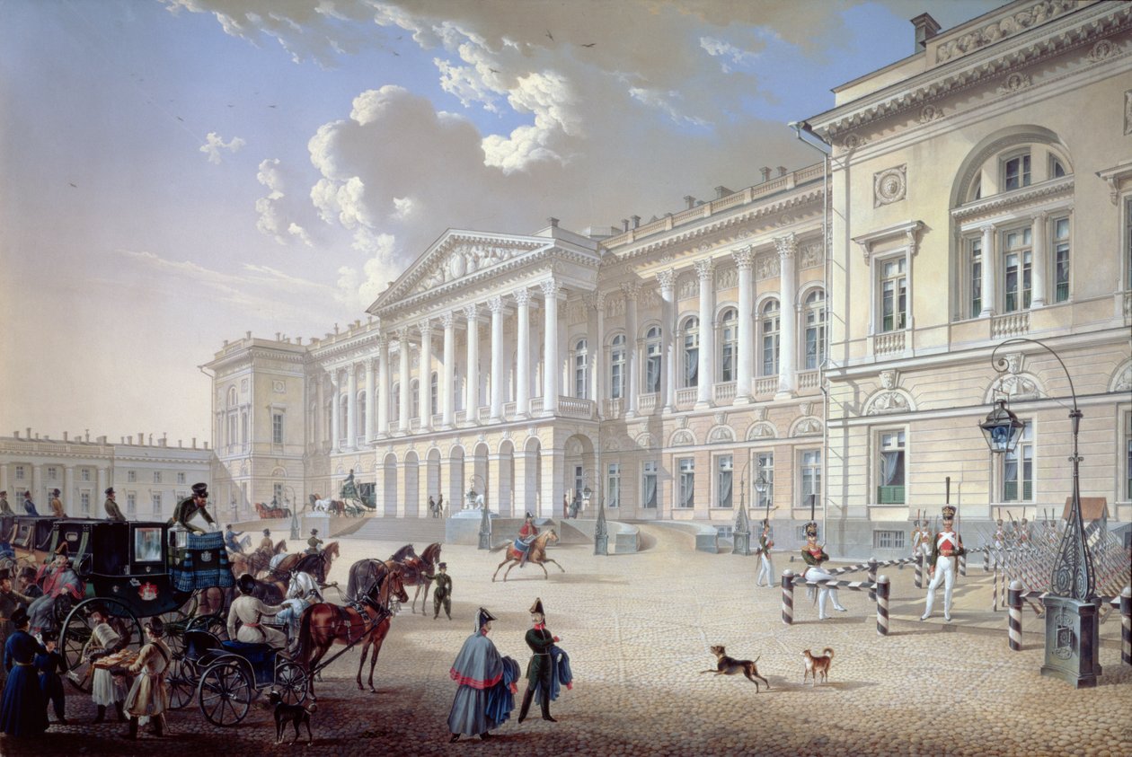 Mihailovskin palatsi, Pietari, 1832 tekijältä Karl Pavlovich Beggrov