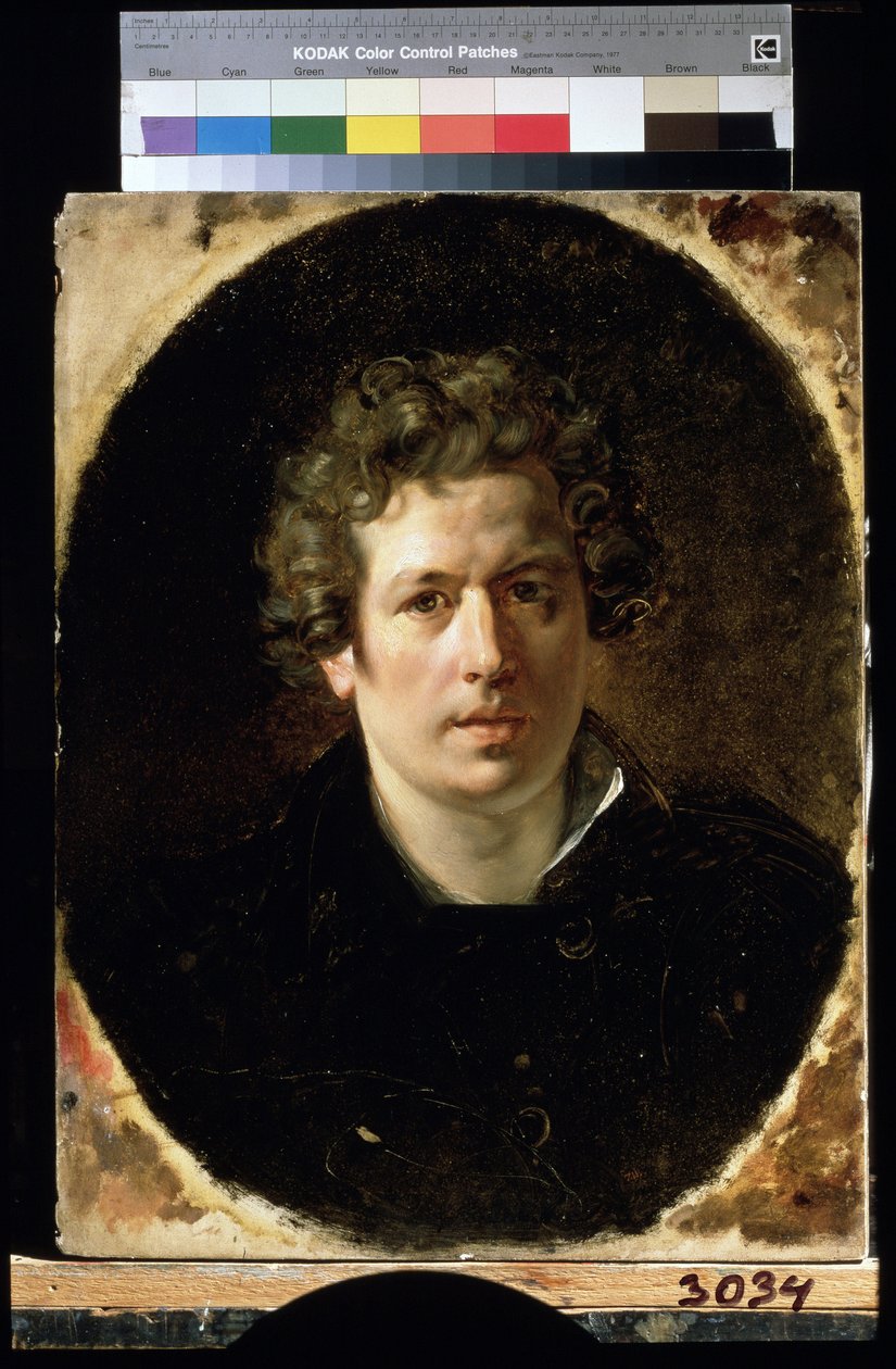 Karl Pavlovich Briullov (Bryullov) (1799-1852) maalaus "Omakuva" noin 1833 Pietarin valtion venäläinen museo tekijältä Karl Pavlovich Bryullov