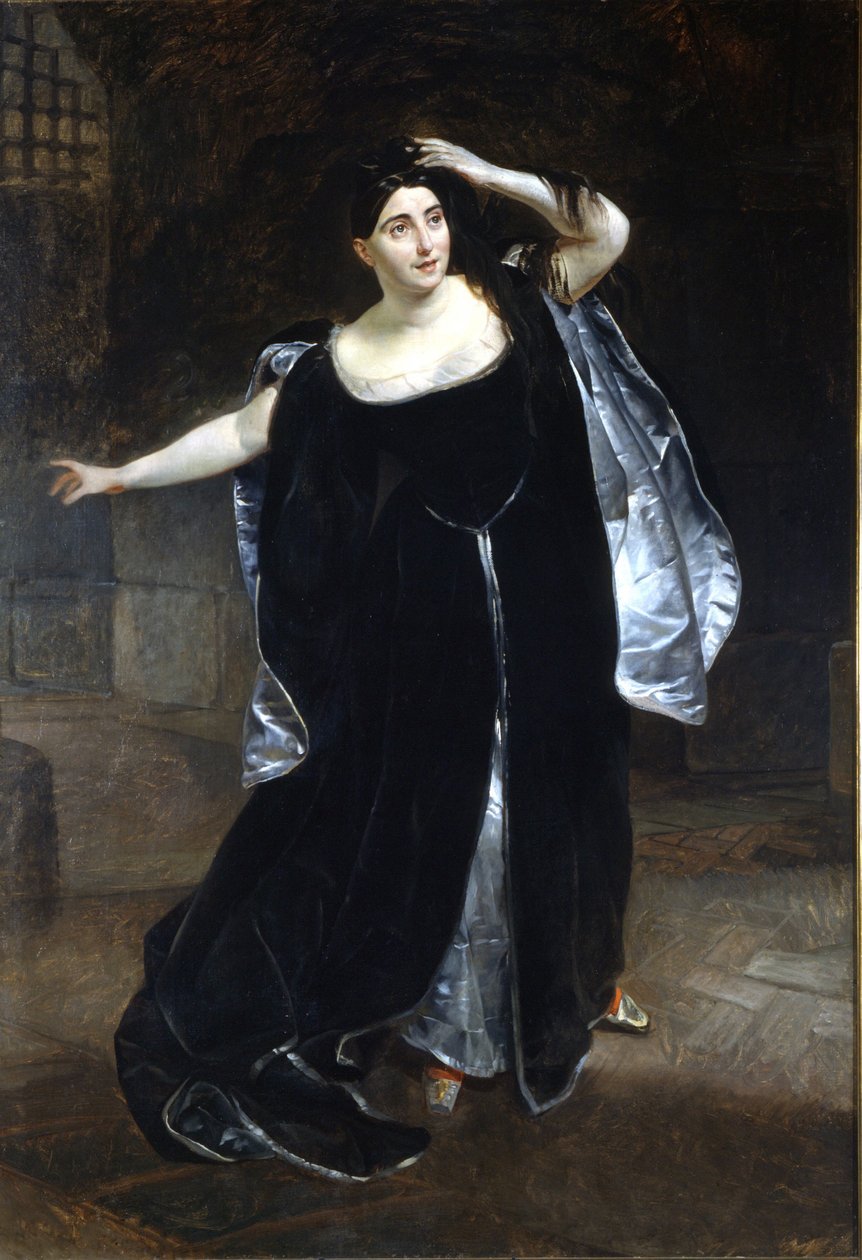 Giuditta Pasta (1797-1865) and “Anne Boleyn” (Anne de Boleyn (Anna or Ann Bolin and Anne Bullen tekijältä Karl Pavlovich Bryullov