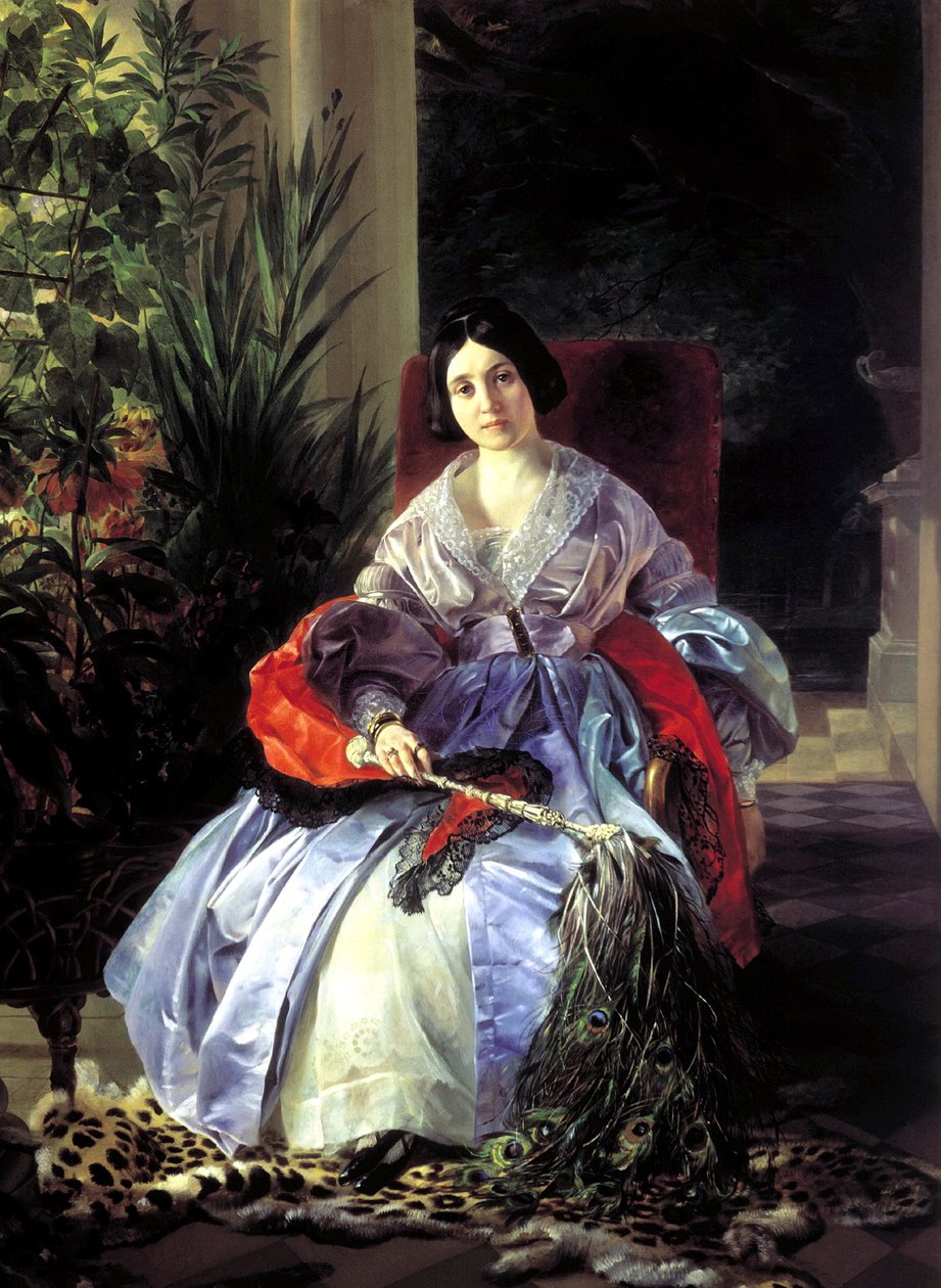 Prinsessan muotokuva Elizaveta Pavlovna Saltykov, 1841. tekijältä Karl Pavlovich Bryullov