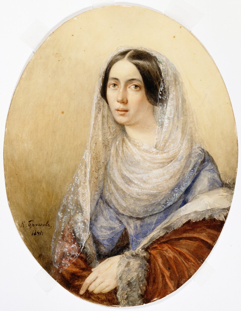 Nuoren naisen muotokuva, 1841. tekijältä Karl Pavlovich Bryullov