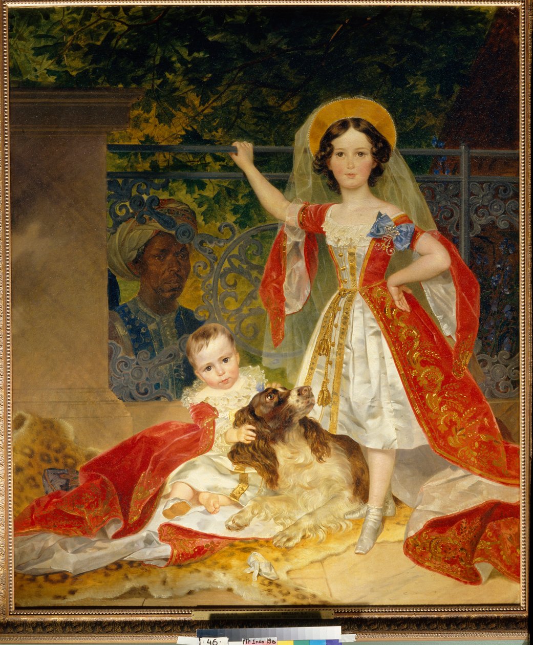 Portraits des enfants du Prince Volkonski (Prinssi Volkonskin lasten muotokuva) - Öljy kankaalle, kirjoittanut Karl Pavlovich Bryullov (Bryullov) (1799-1852) tekijältä Karl Pavlovich Bryullov