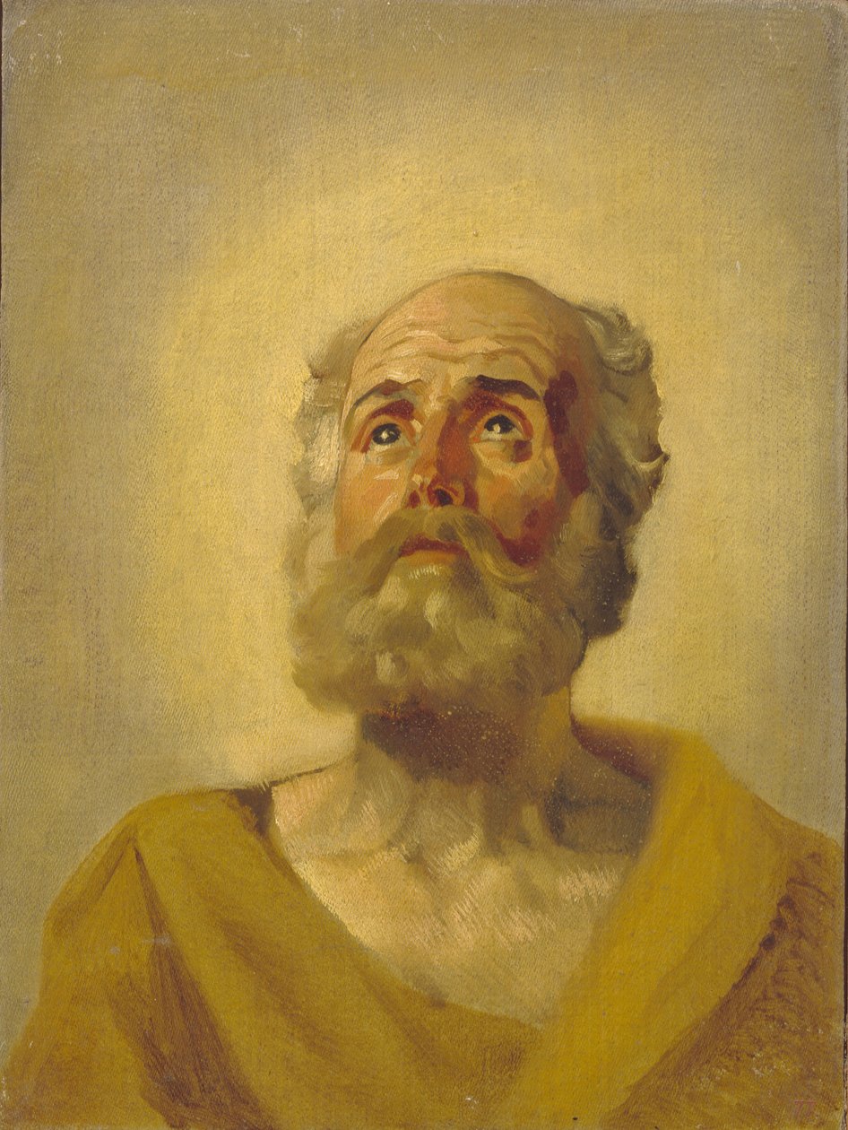 Apostolien pää, 1843-1847 tekijältä Karl Pavlovich Bryullov