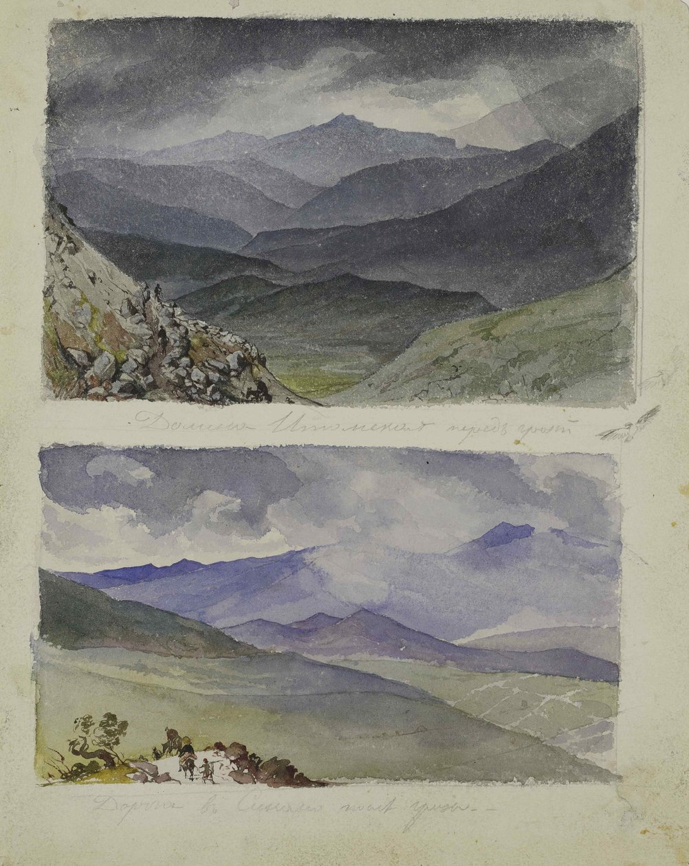 Polku Sinanoon myrskyn jälkeen, 1835. tekijältä Karl Pavlovich Bryullov