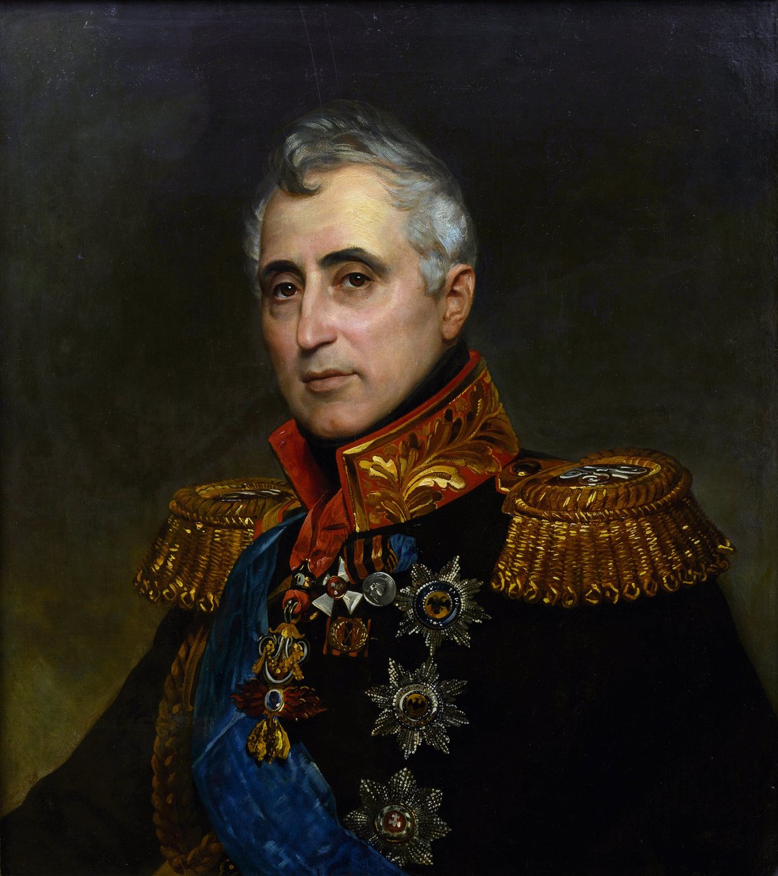 Muotokuva Carlo Andreasta (Charles Andre), kreivi Pozzo di Borgosta (1764-1842) par Briullov, Karl Pavlovich (1799-1852). Öljy kankaalle tekijältä Karl Pavlovich Bryullov