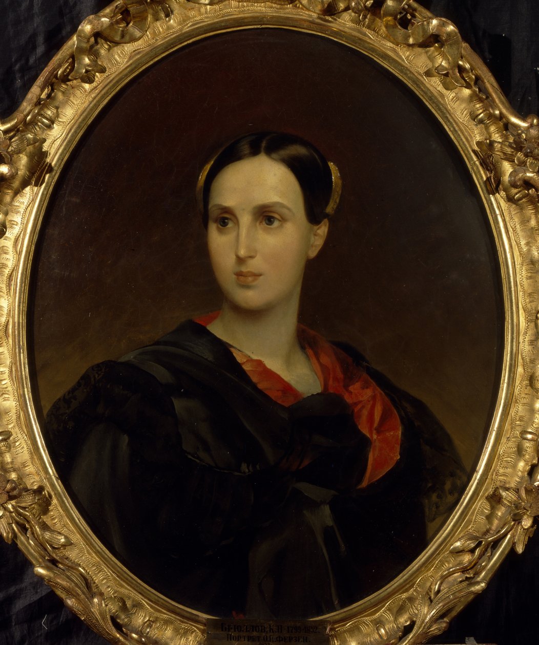 Kreivitär Olga Pavlovna Fersen Stroganova muotokuva 1808-1837, n. 1837 tekijältä Karl Pavlovich Bryullov