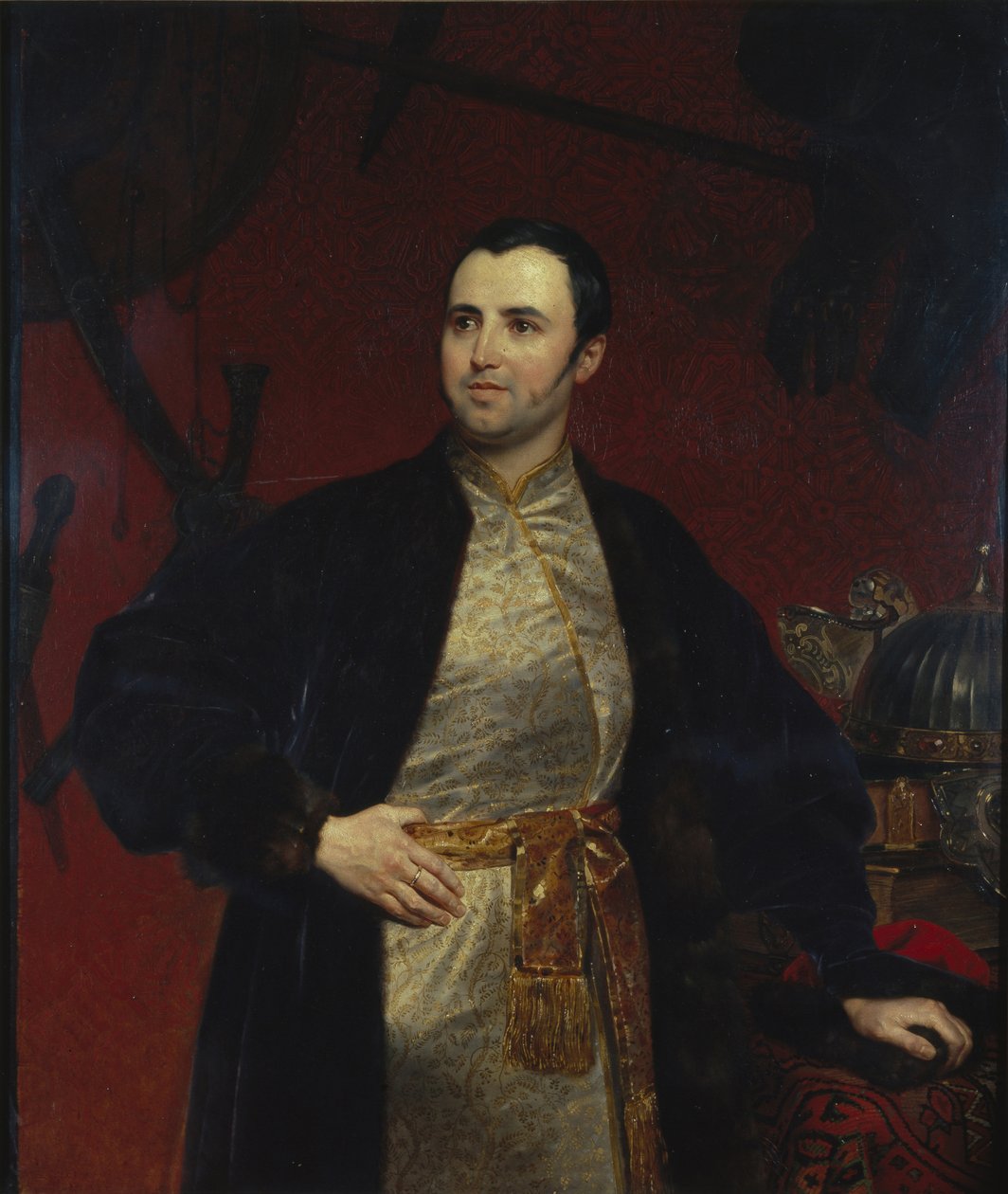 Prinssi Mihail Andrejevitš Obolenskin muotokuva 1805-1873, 1846 tekijältä Karl Pavlovich Bryullov