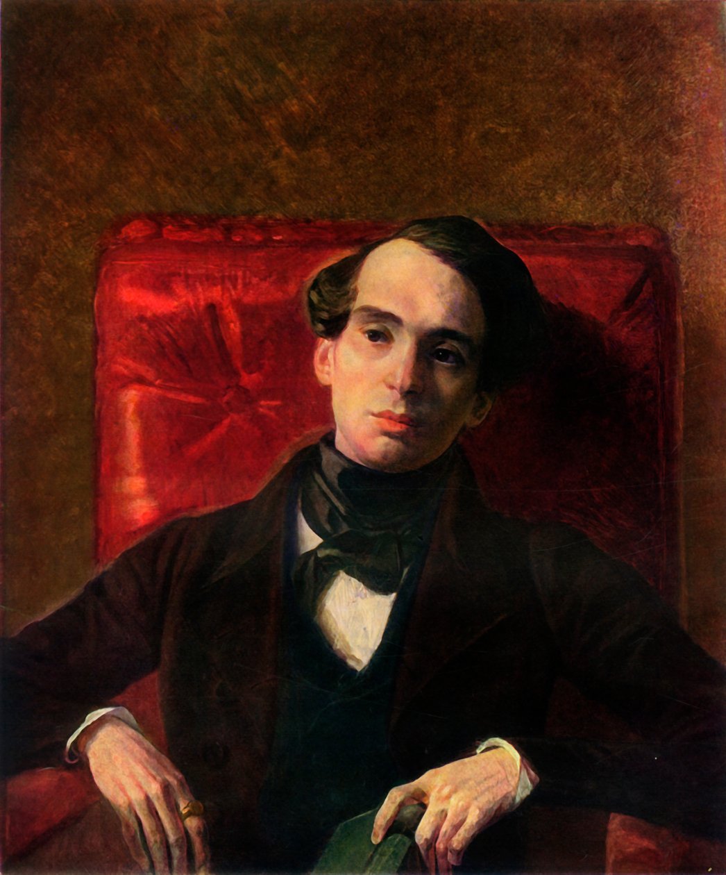 Muotokuva kirjailija Aleksandr Nikolajevitš Strugovshchikovista, 1840, 1965. tekijältä Karl Pavlovich Bryullov