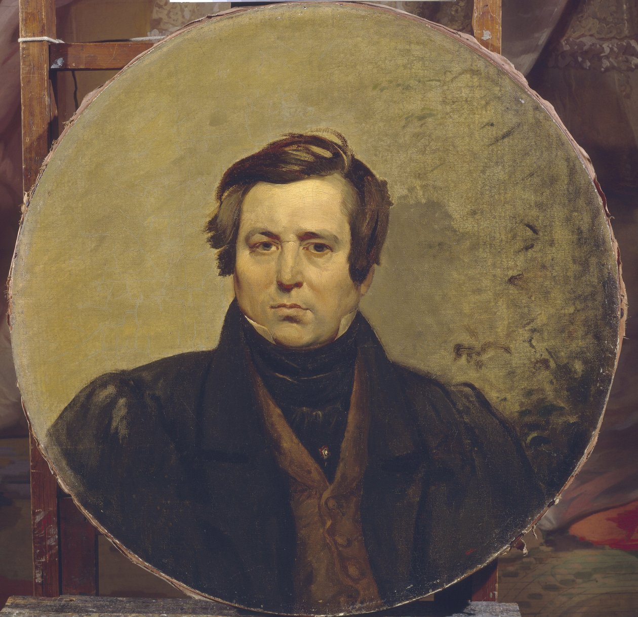Kirjailija Vasily Ivanovich Orlovin muotokuva 1792-1860, 1836 tekijältä Karl Pavlovich Bryullov