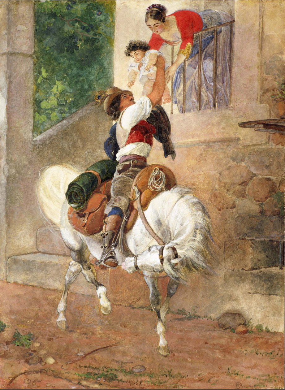 Roomalaisen paimenen kotiin paluu, 1851-1852. tekijältä Karl Pavlovich Bryullov