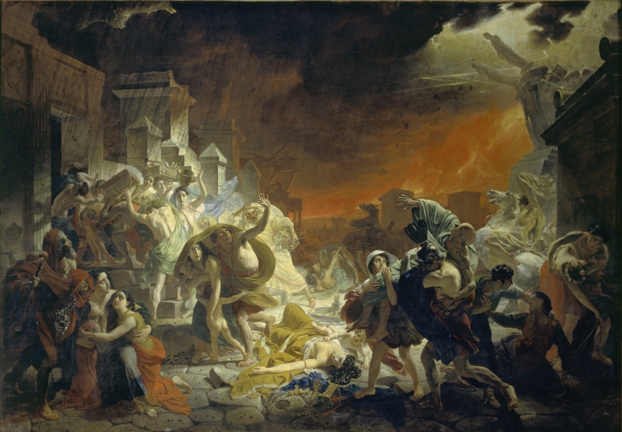 Pompejin viimeinen päivä, 1833 tekijältä Karl Pavlovich Bryullov