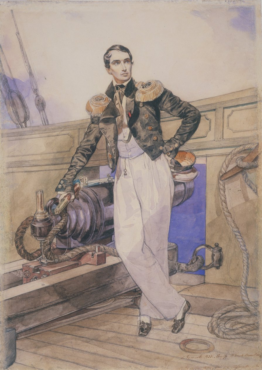 Vladimir Aleksejevitš Kornilov Themistokles-prikaalla, 1835 tekijältä Karl Pavlovich Bryullov