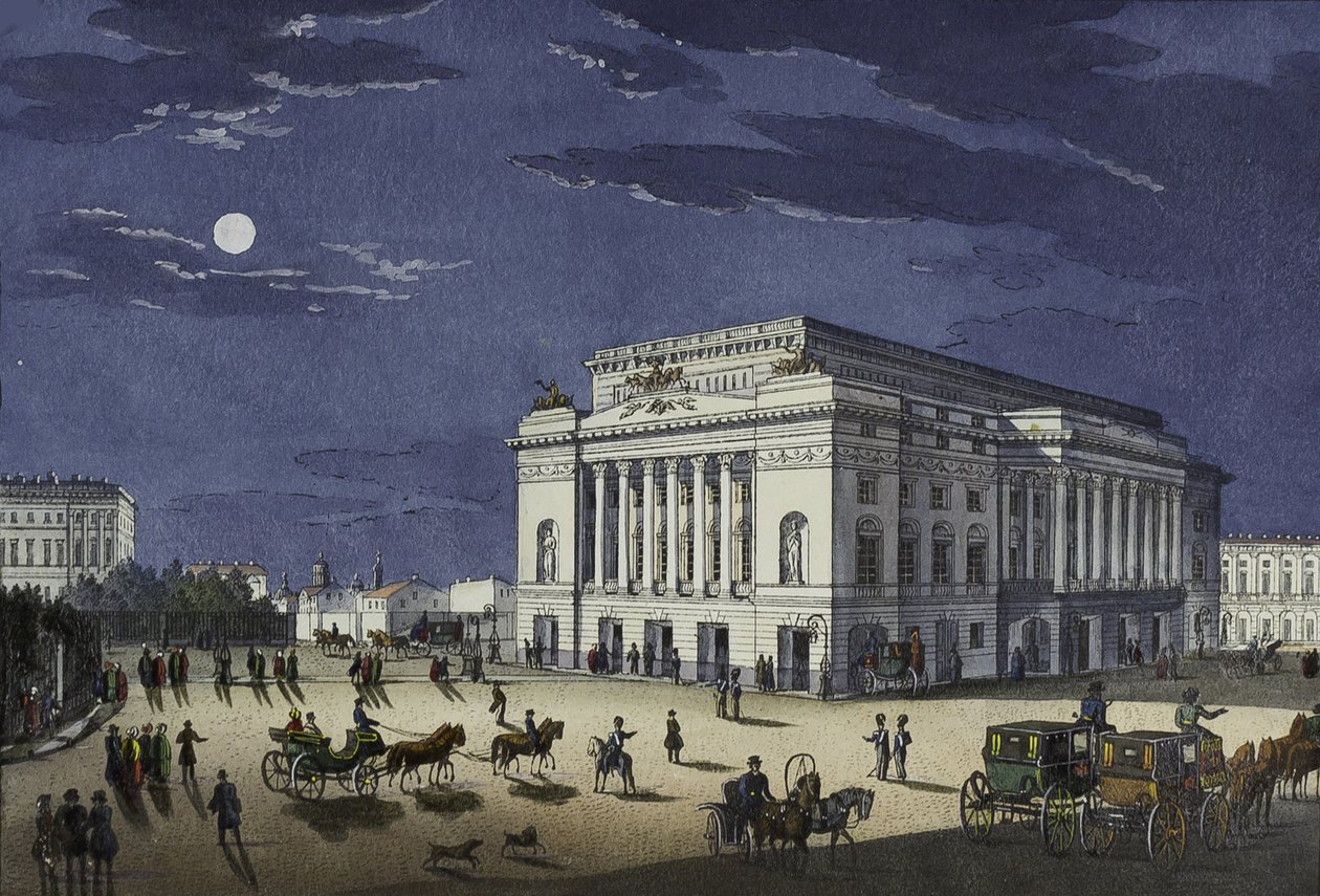 Aleksandrinski-teatteri Pietarissa, 1800-luvun ensimmäinen puolisko. tekijältä Karl Petrovich Beggrov