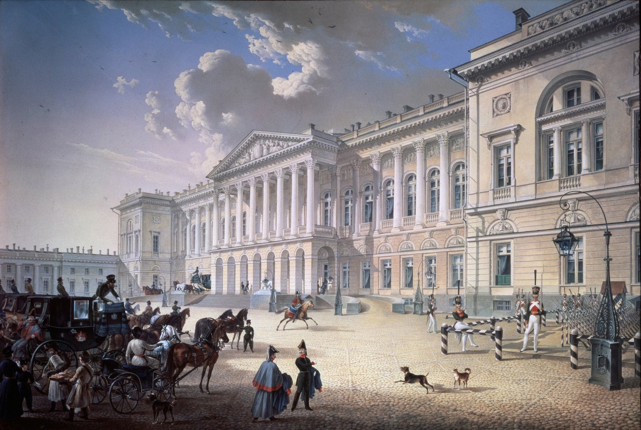 Vanha Mikaelin palatsi Pietarissa, 1832 tekijältä Karl Petrovich Beggrov