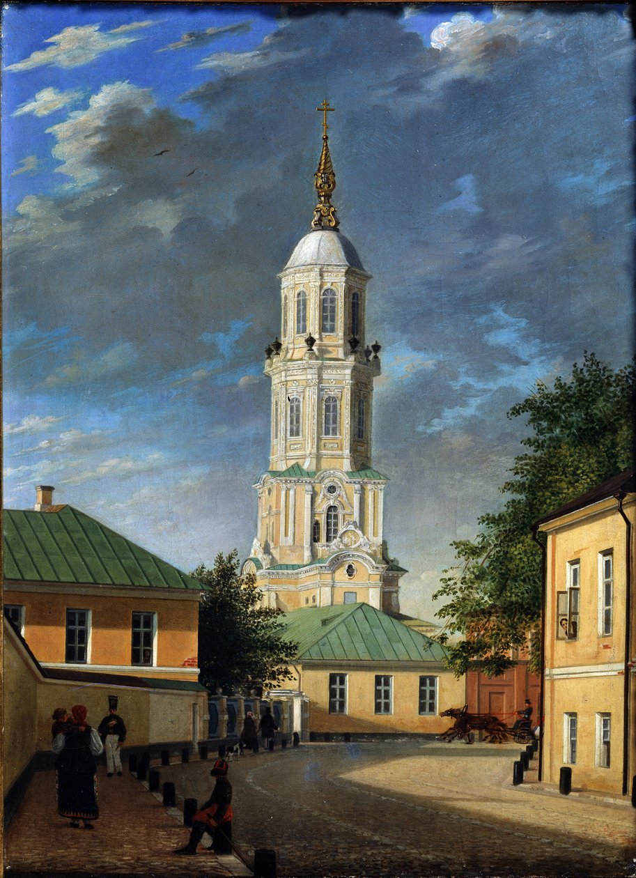 Krivokolenny Lane Moskovassa, 1843 tekijältä Karl Petrovich Bodri