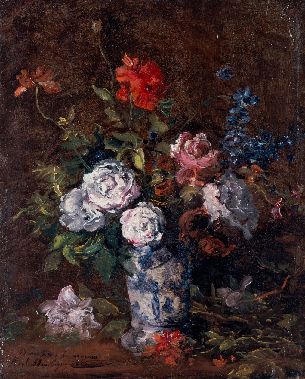 Kukkakimppu tekijältä Karl Pierre Daubigny
