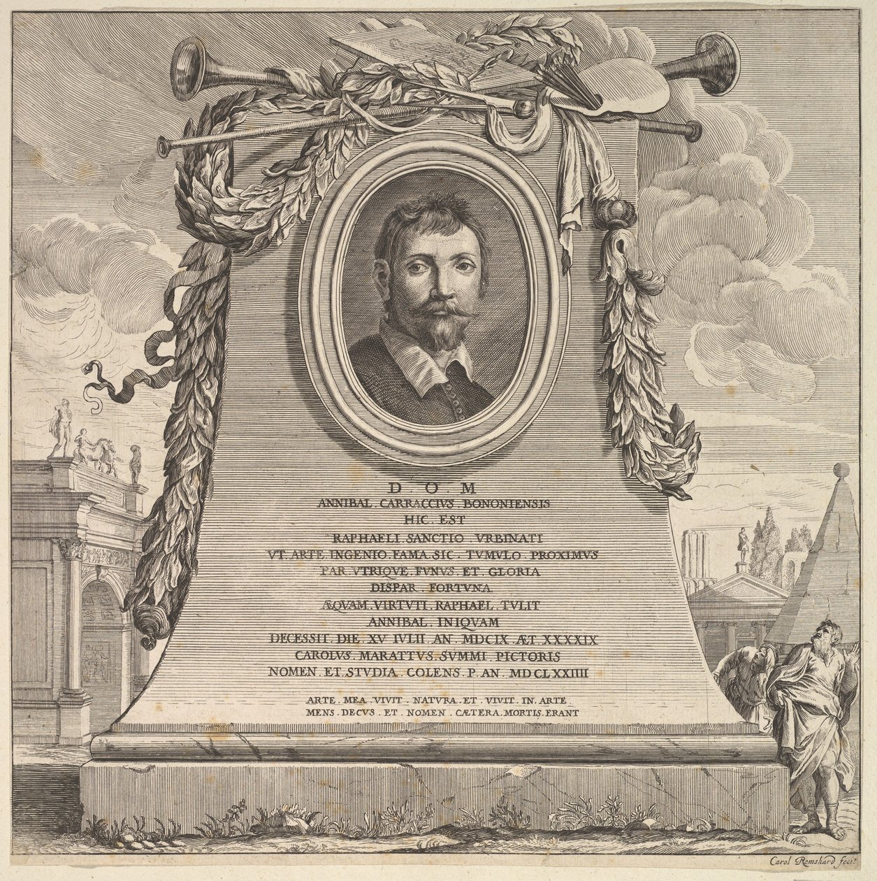 Annibale Carraccin hauta, 1690-1735. tekijältä Karl Remshardt