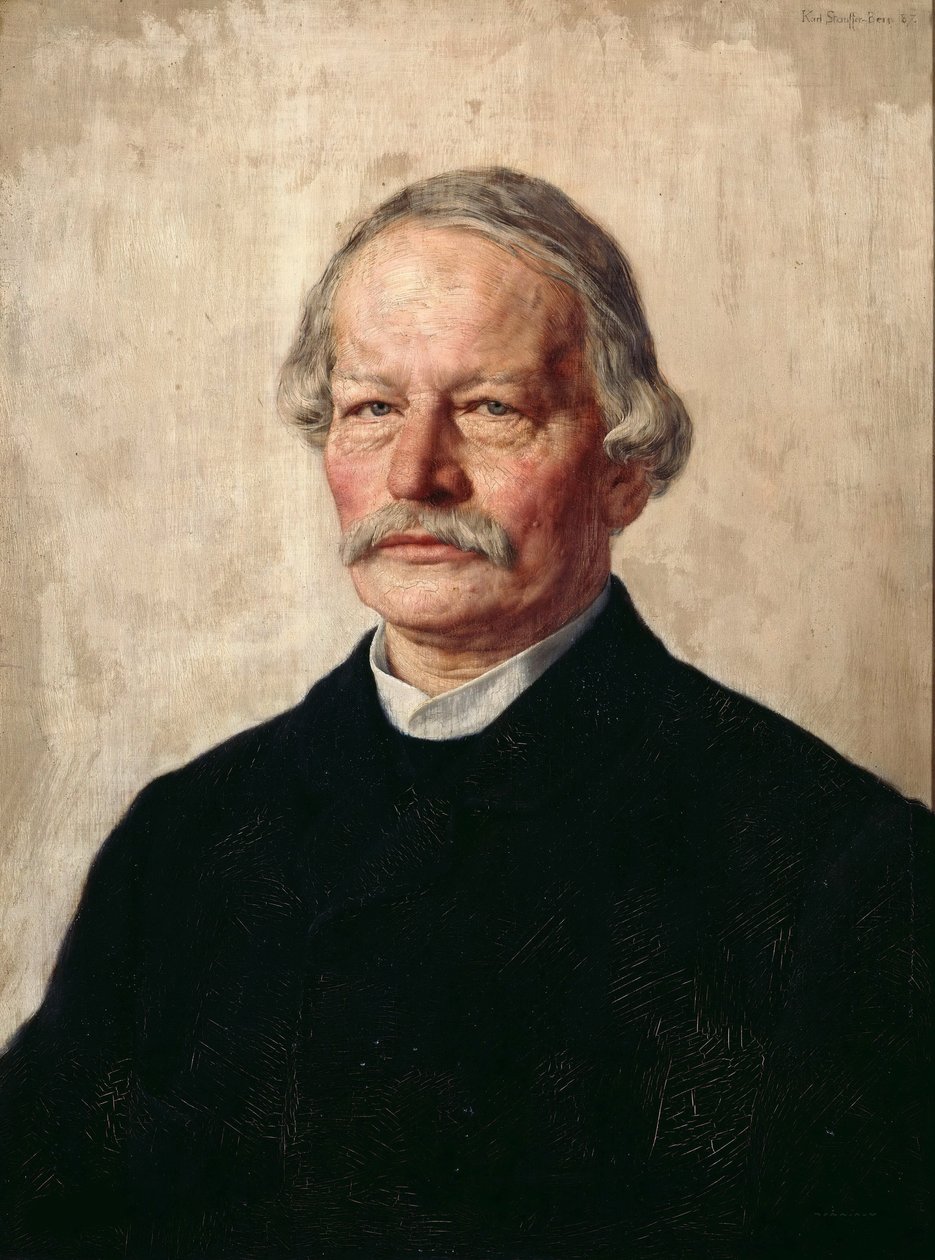 Gustav Freytagin muotokuva 1816-1895, 1886-1887. tekijältä Karl Stauffer Bern