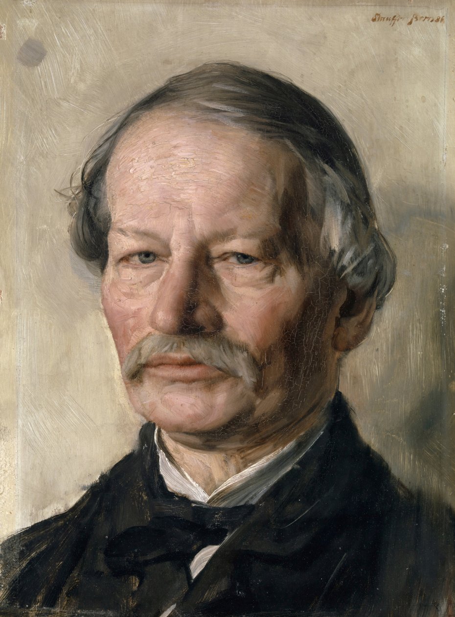 Gustav Freitagin muotokuva 1816-1895, 1886. tekijältä Karl Stauffer Bern