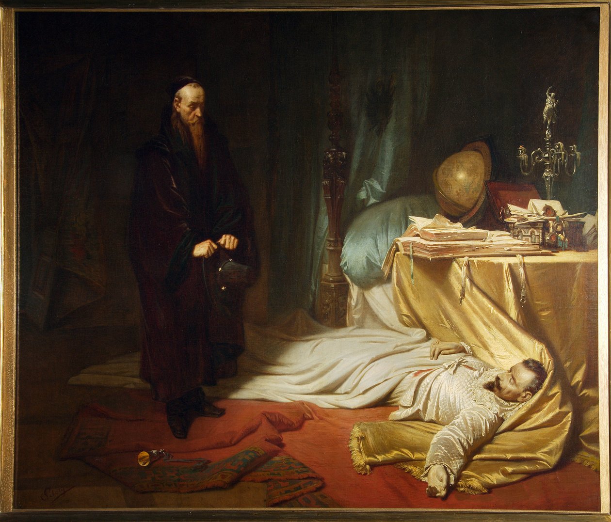Baptiste Seni, Wallensteinin ruumis, Friedrich Schillerin Wallenstein-trilogiasta tekijältä Karl Theodor von Piloty