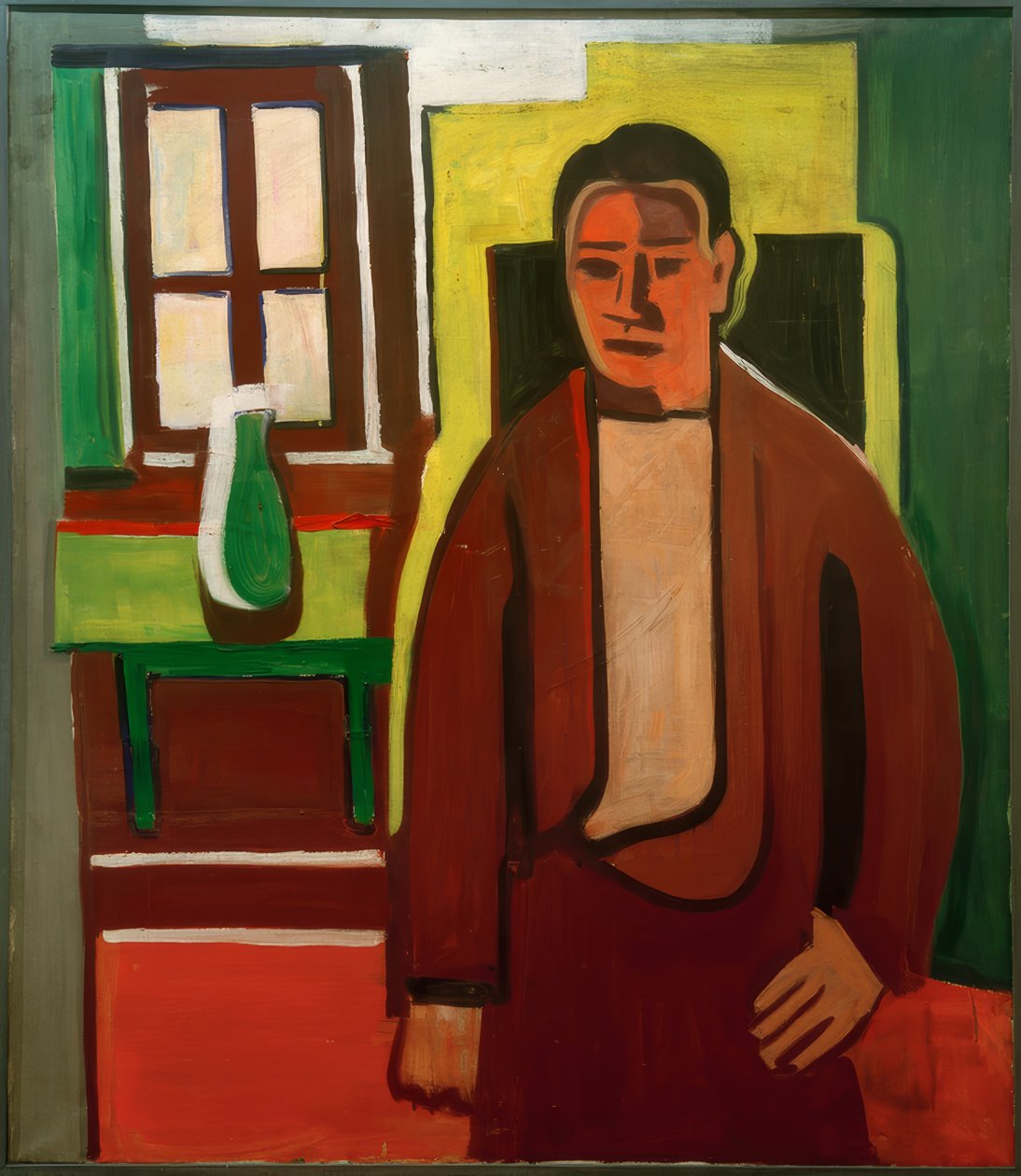 Mies seisoo ikkunan edessä tekijältä Karl Tratt