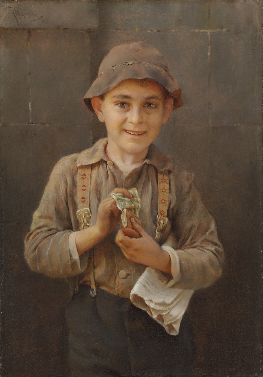 Newsboy, 1899 tekijältä Karl Witkowski