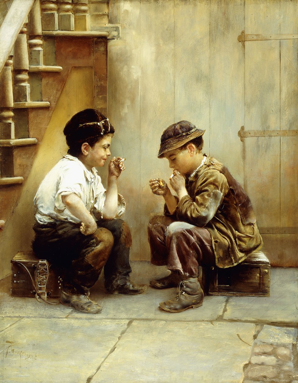Heidän ensimmäinen savunsa, 1889 tekijältä Karl Witkowski