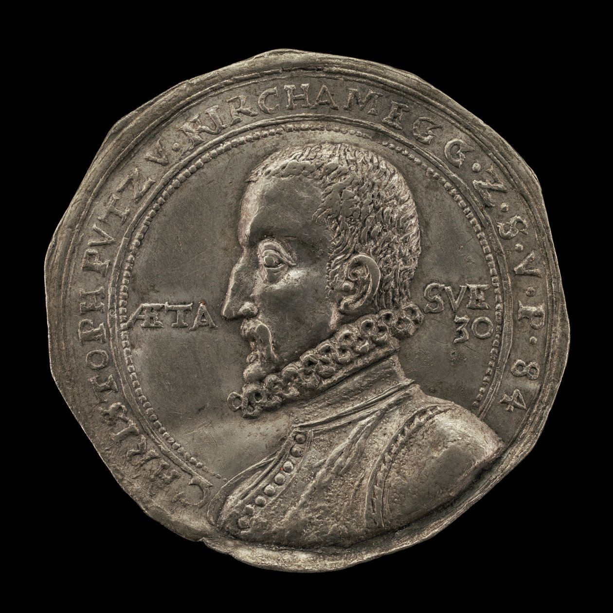Christoph Putz von Kirchameg, rahapajamestari Prahassa 1590, 1584. tekijältä Karl von Bieberstein