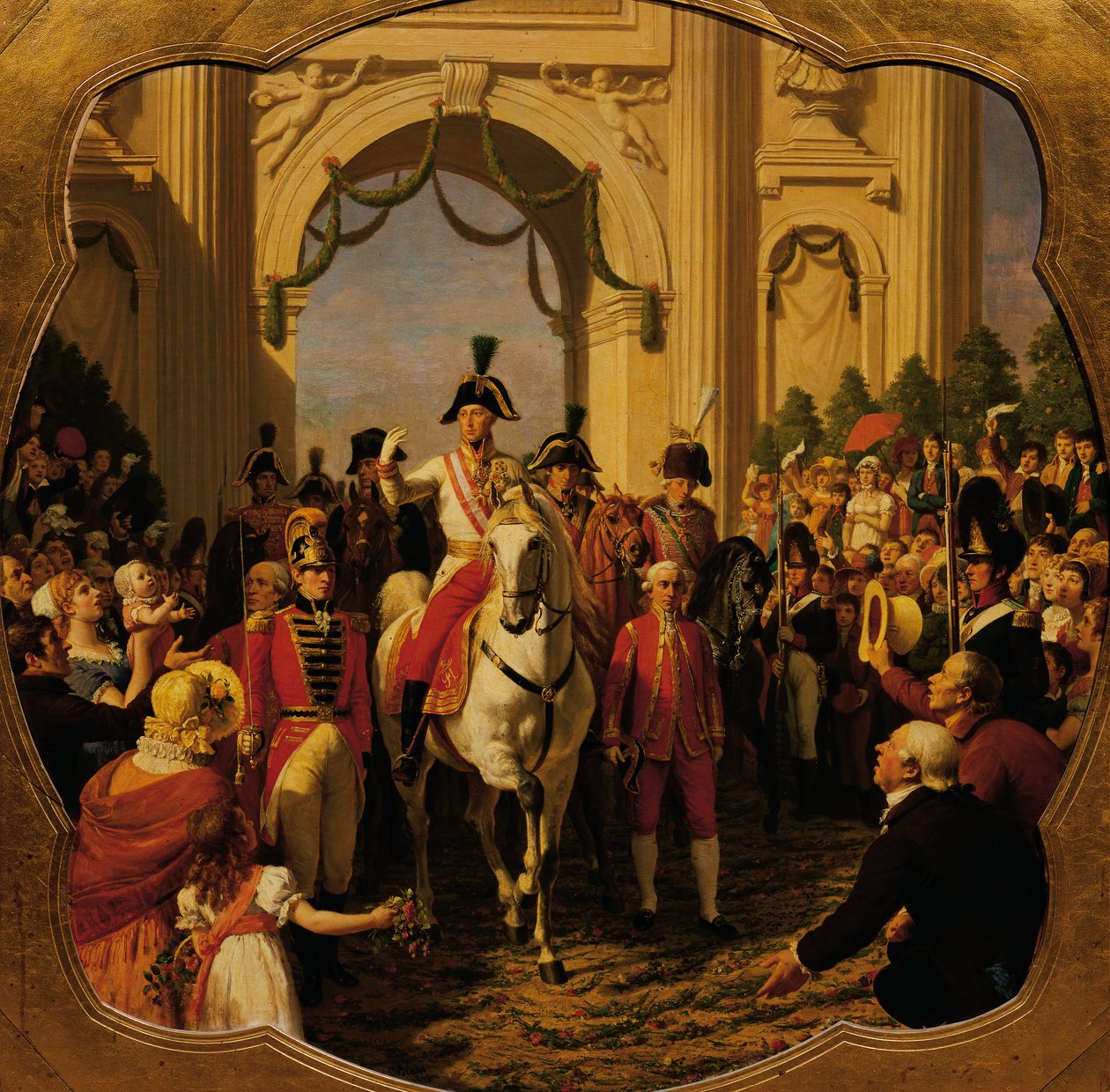 Itävallan keisari Franz I (II) saapui Wieniin vuonna 1814 tekijältä Karl von Blaas