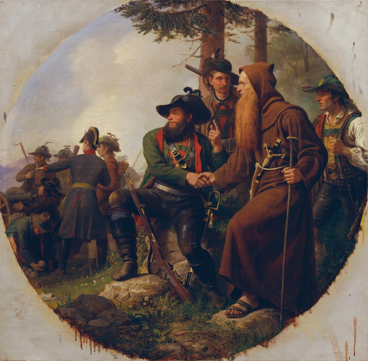 Isel-vuoren taistelu vuonna 1809 tekijältä Karl von Blaas
